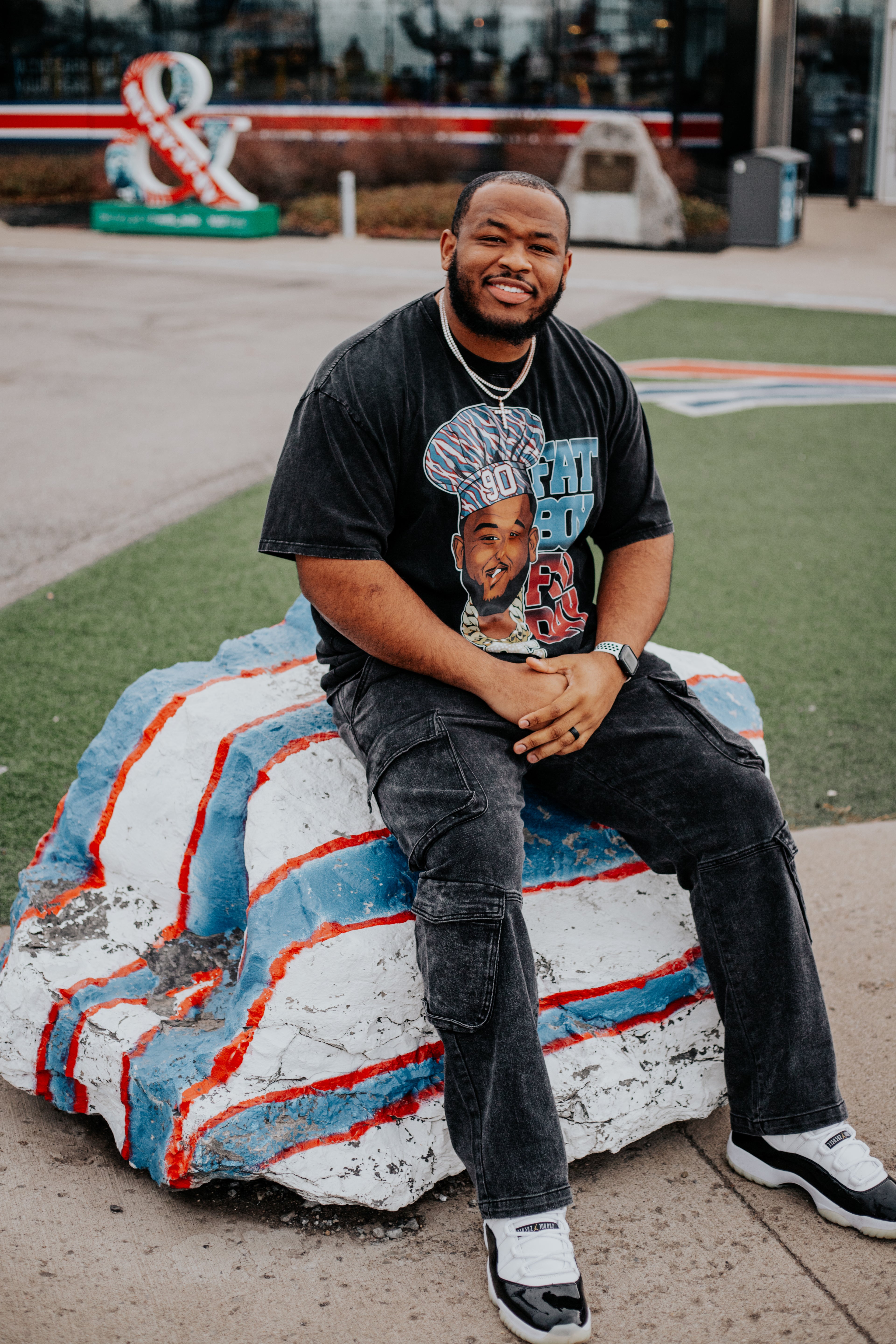 DeWayne Carter Fat Boy Friday x Hashtag Beanie Vintage Washed T-Shirt