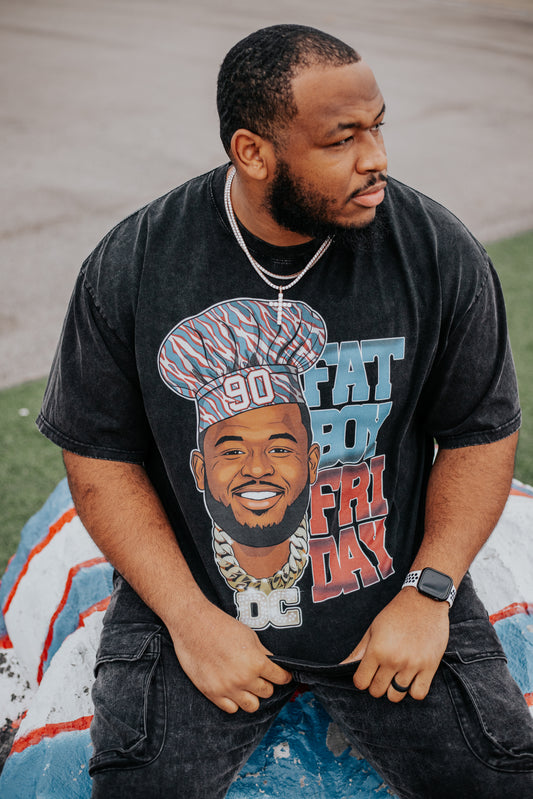 DeWayne Carter Fat Boy Friday x Hashtag Beanie Vintage Washed T-Shirt