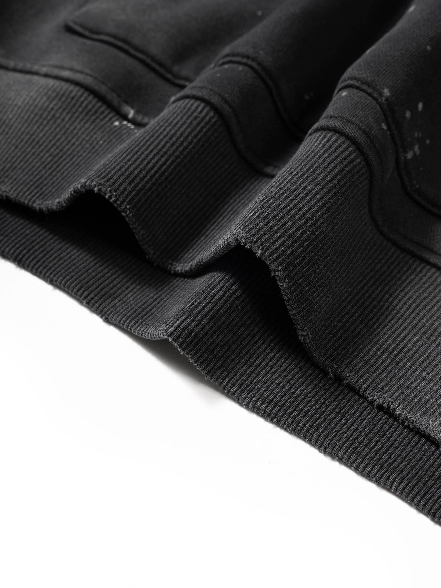 Buffalo Football Flames - Vintage Washed Frayed Fleece Hoodie