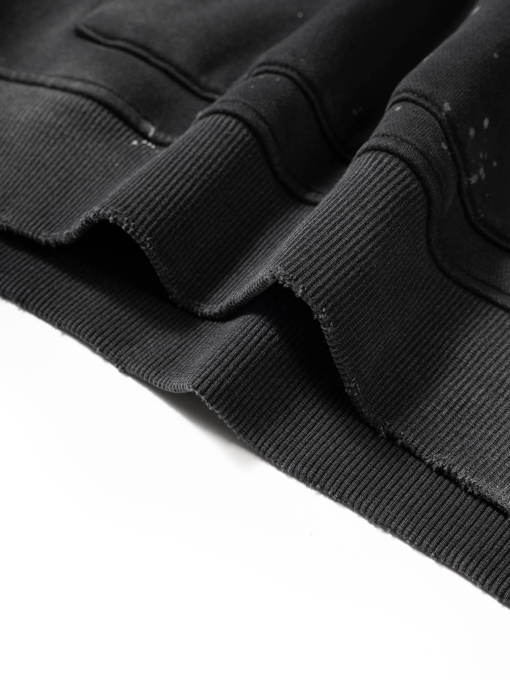 Buffalo Football Flames - Vintage Washed Frayed Fleece Hoodie