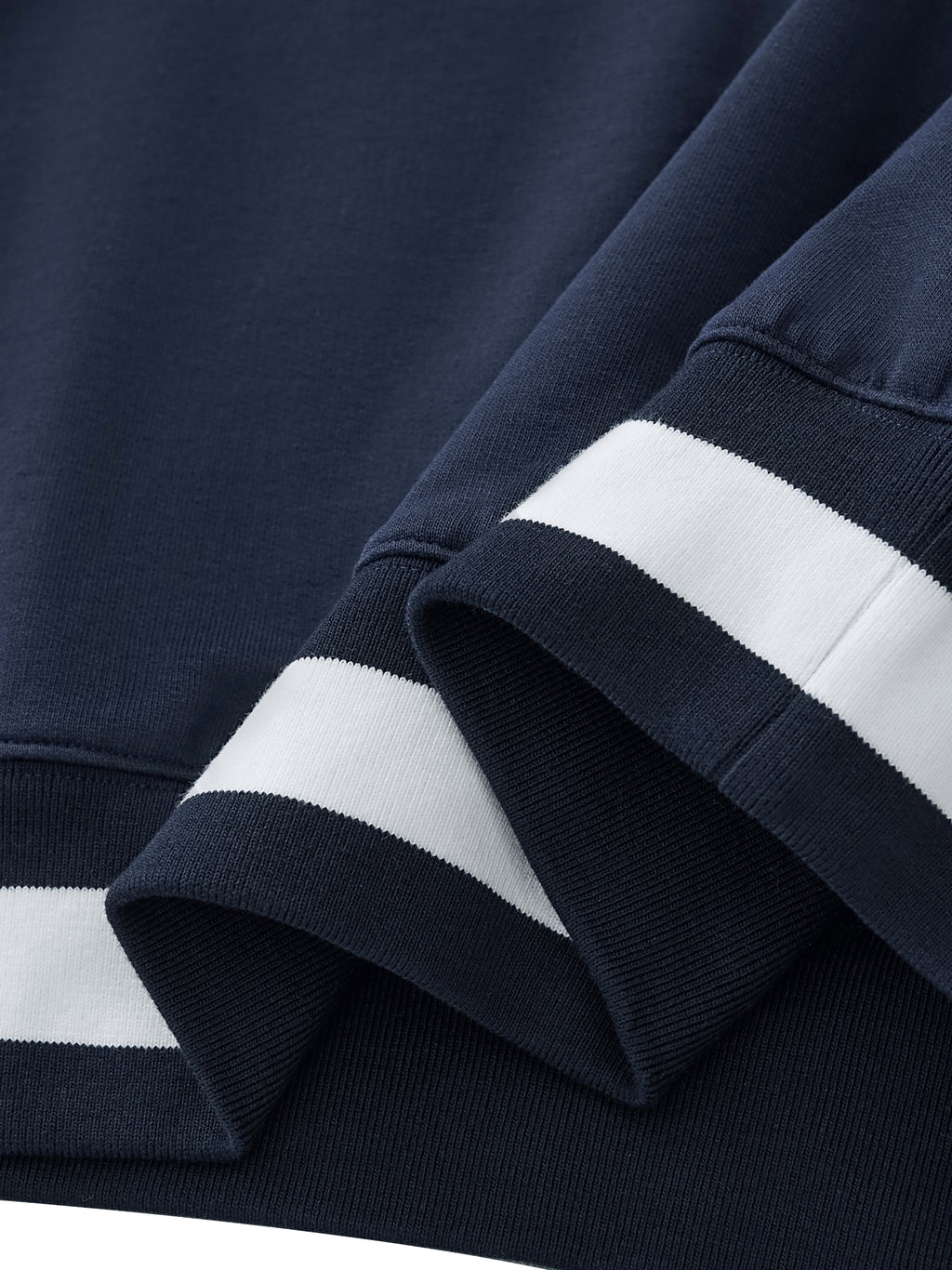 Buffalo Varsity V-Neck Contrast Collar Boxy Sweatshirt