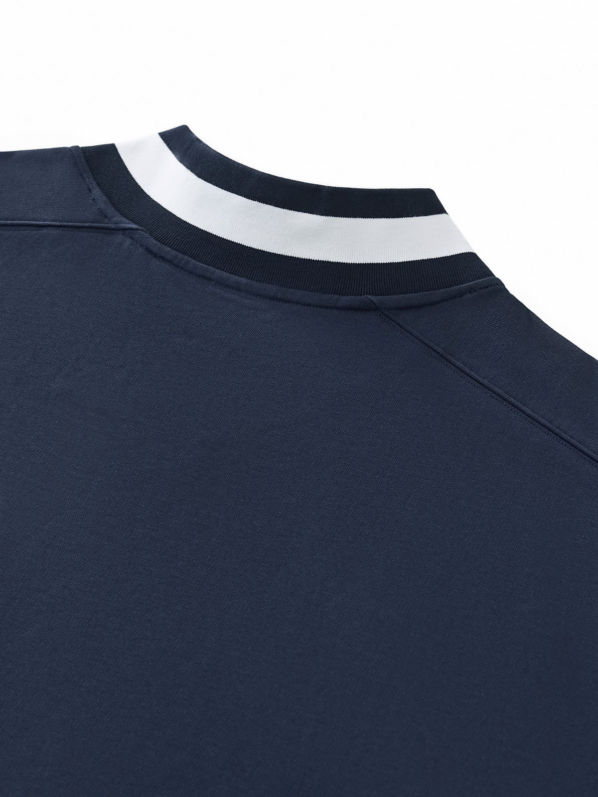 Buffalo Varsity V-Neck Contrast Collar Boxy Sweatshirt