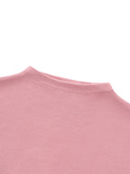 F#@K THE HATERS Slim Fit Mock Neck Baby Tee