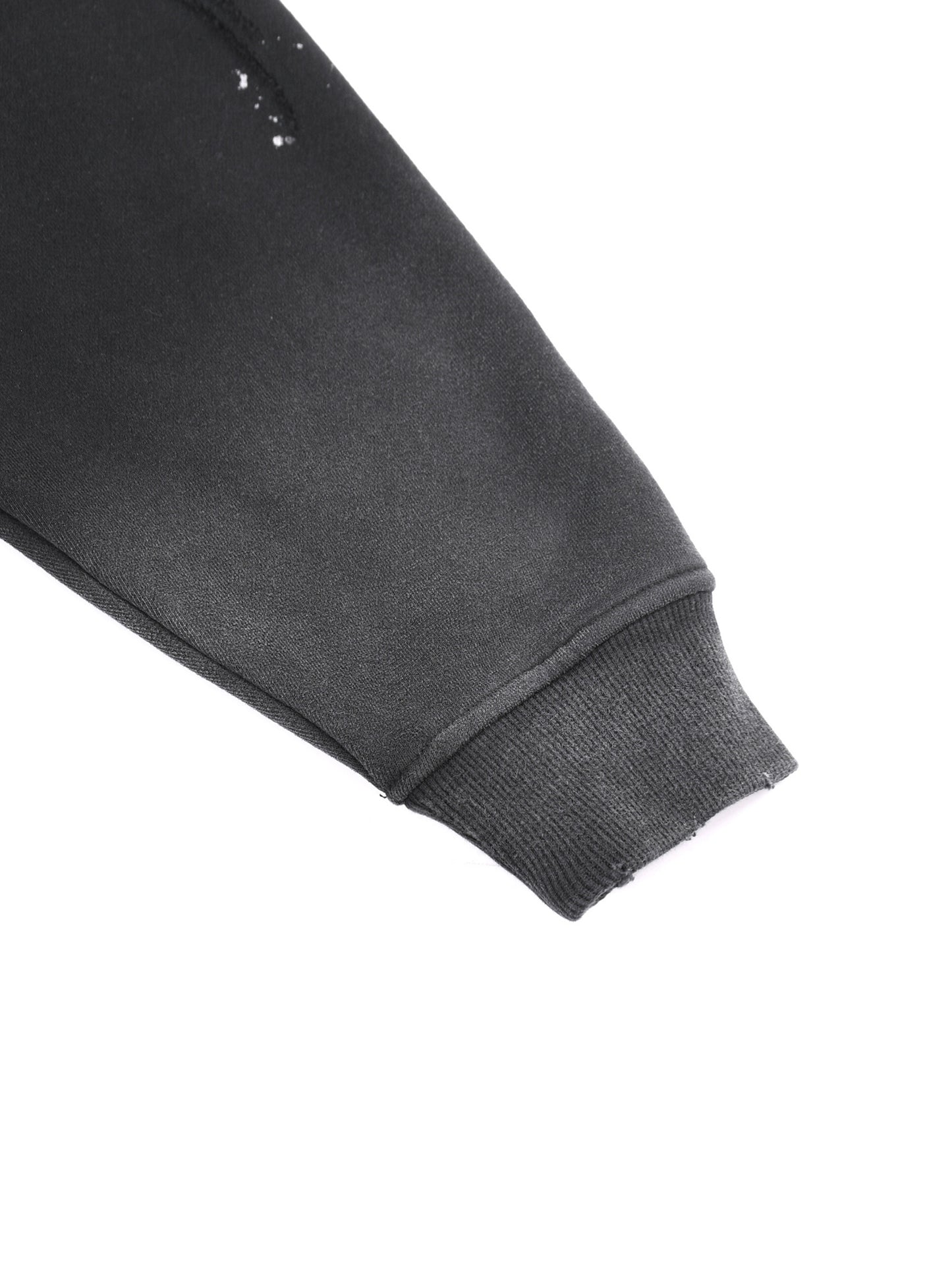 Buf Born For This Original Vintage Washed Frayed Fleece Hoodie