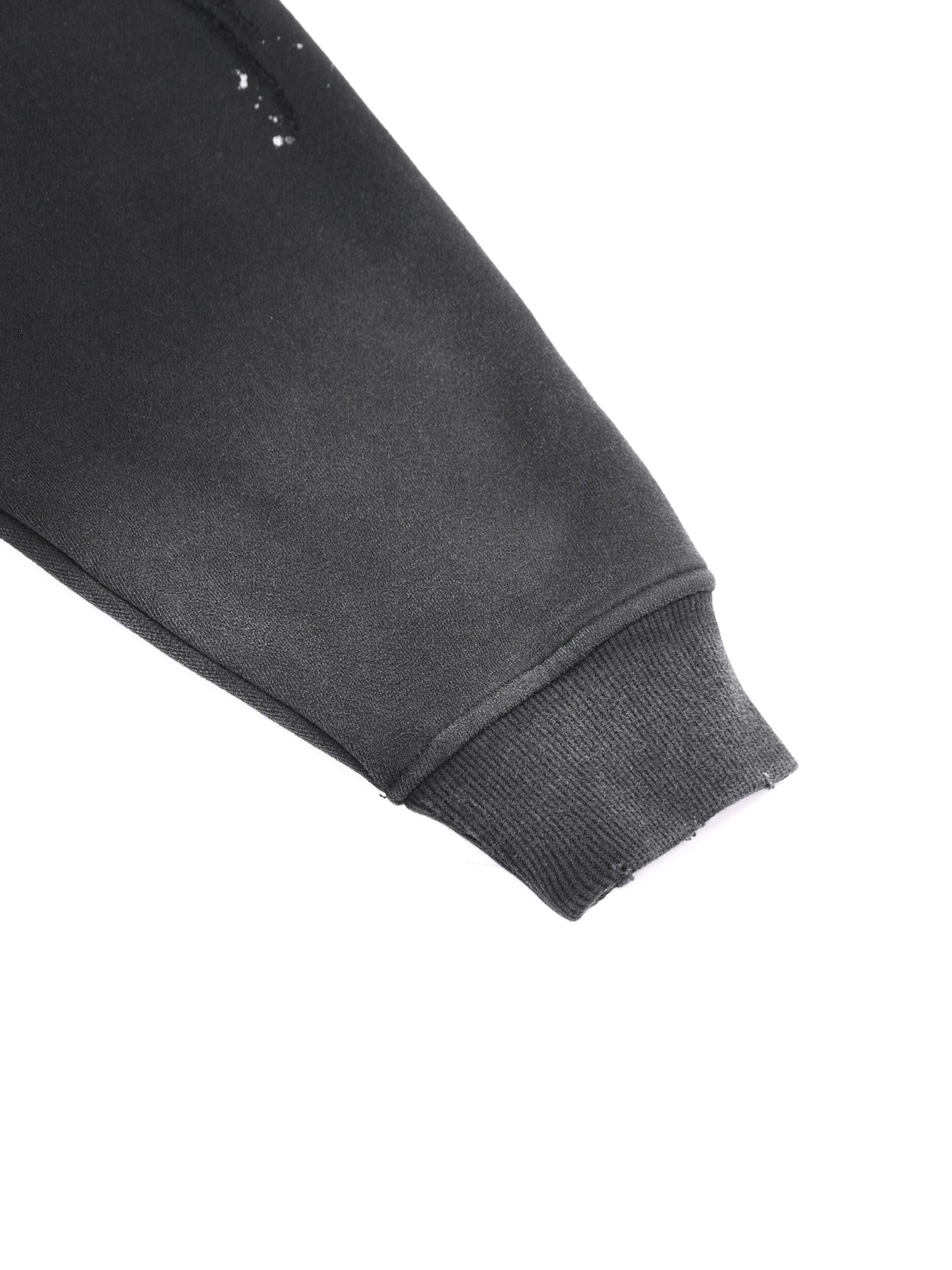 Buf Born For This Original Vintage Washed Frayed Fleece Hoodie