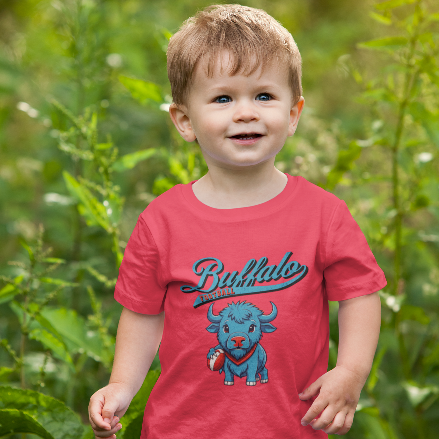 Toddler Kids Beanie Buffalo T Shirt, Buffalo Football Tee, Bills Mafia Shirt