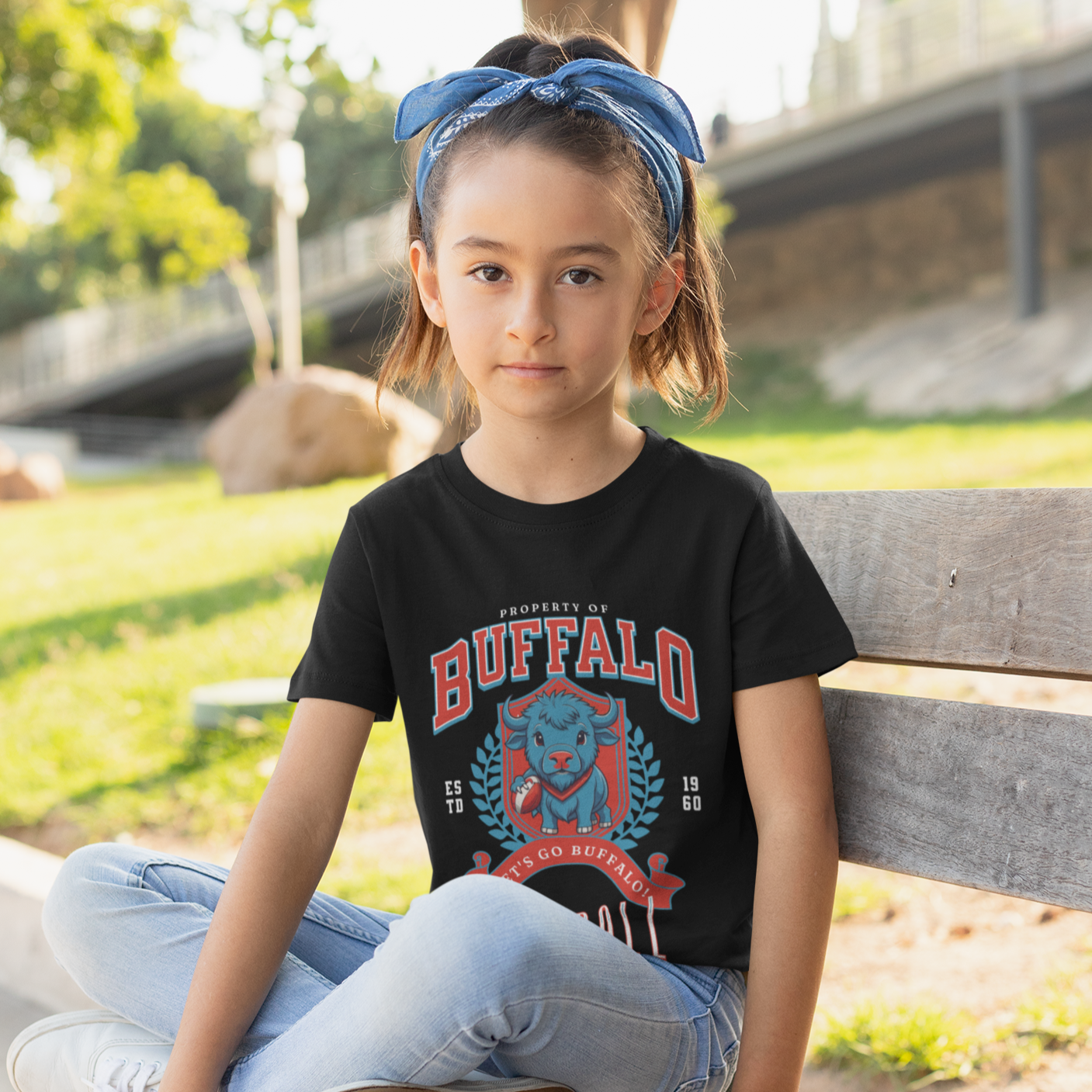 Kids Beanie Buffalo T Shirt, Buffalo Football Tee, Bills Mafia Shirt