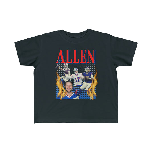 Toddler Josh Allen Vintage Style T Shirt, Buffalo Football shirt for Kids, Bills Mafia retro shirt